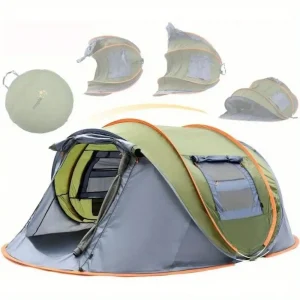 4-Person Easy Pop Up Tent with 2 Doors