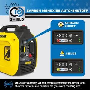 2500-Watt Ultralight Portable Inverter Generator With Quiet Technology And CO Shield